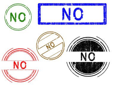 5 grunge etkisi Office pullar - Hayır