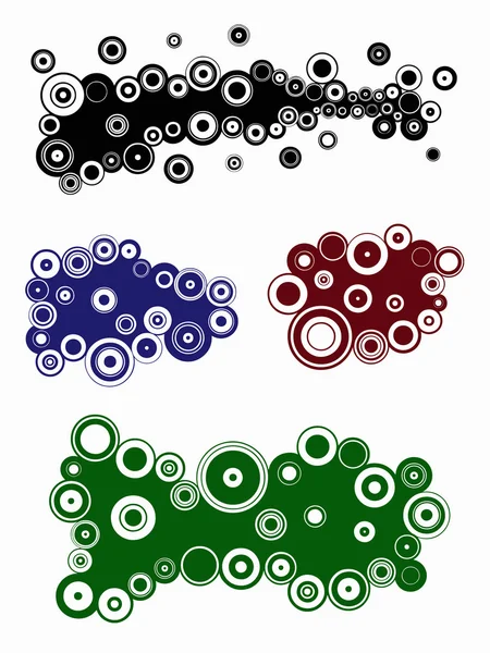 4 landschapselementen — Stockvector