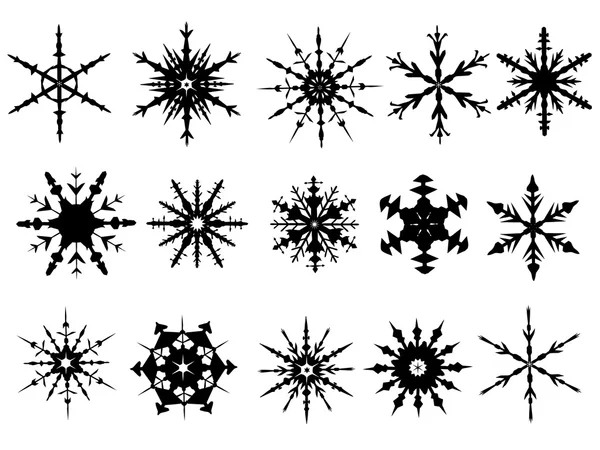 Schneeflockenelemente 3 — Stockvektor