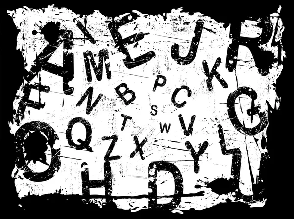Letter Grunge Background 1 — Stock Vector