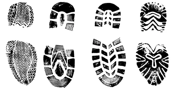 4 Bootprints — ストックベクタ