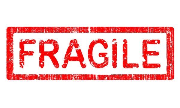 Grunge francobolli per ufficio - FRAGILE — Vettoriale Stock