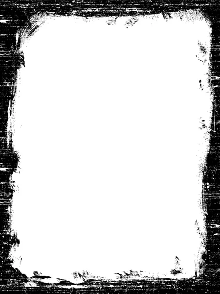 Frontera Grunged negra — Archivo Imágenes Vectoriales