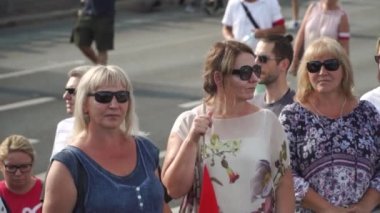 POLAND, WARsaw - 1 Ağustos 2019: Polonya Saati W