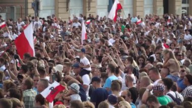 POLAND, WARsaw - 1 Ağustos 2019: Polonya Saati W