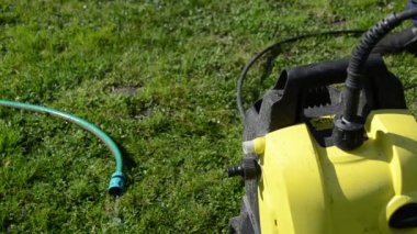 adam el yüksek basınçlı yıkama ekipmanları su hortumu takın