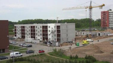 rulo Oluşturucusu boya yeni daireli ev duvar. 4k