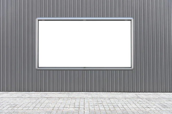 Large Blank Billboard Street Wall Banners Room Add Your Own — Stock Photo, Image