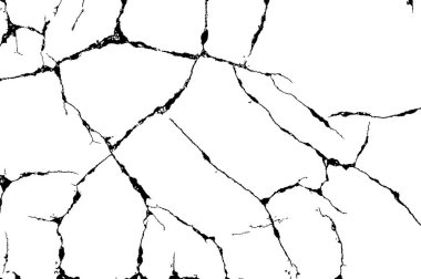 Beyaz arkaplanda soyut arkaplan için çatlak zemini