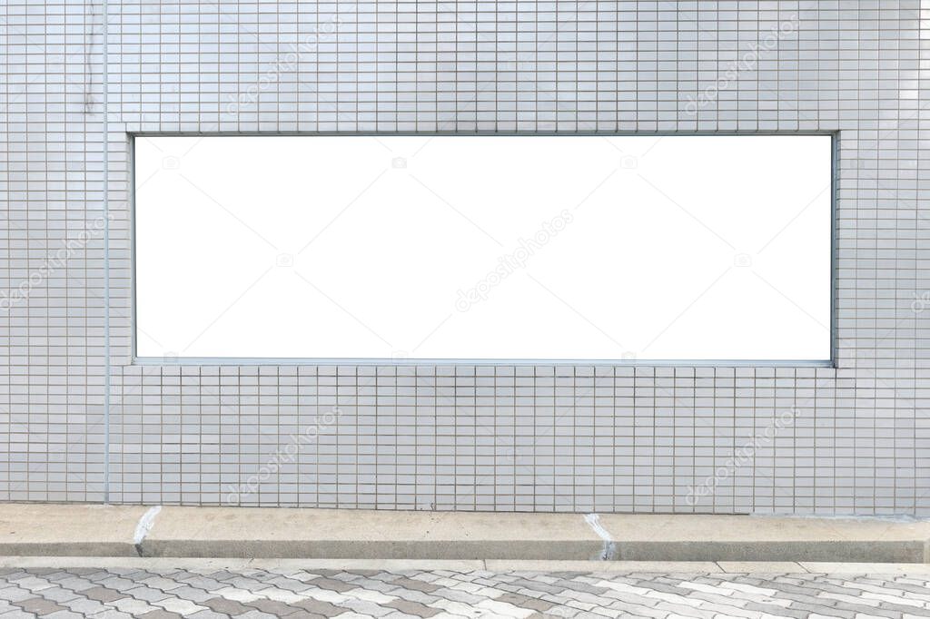 Shop Boutique Store Front with Big Window and Place for Name