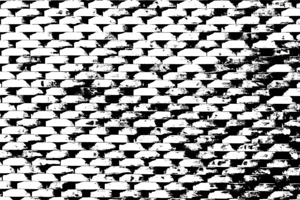 Жорстокість Старої Цегляної Текстури Стін Чорно Білий Гранжевий Фон — стоковий вектор