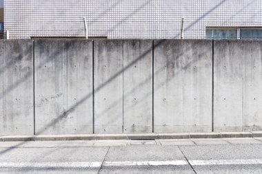 Sokak duvarı arka planı, endüstriyel arka plan, depo tuğla duvarlı boş Grunge şehir sokağı