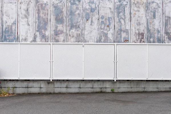 Sokak duvarı arka planı, endüstriyel arka plan, depo tuğla duvarlı boş Grunge şehir sokağı