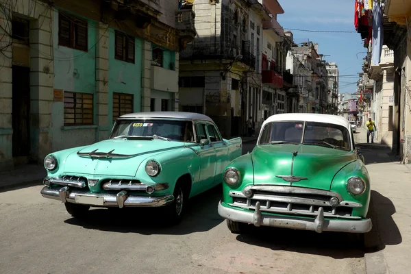 Old Cars Havana Backstreets Stock Image