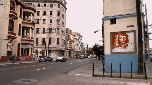 Scena Strada Avana Cuba — Video Stock
