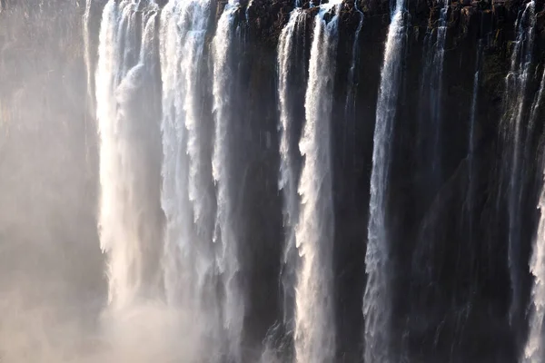 Victoria Falls Sul Fiume Zambesi Tra Zimbabwe Zambia — Foto Stock