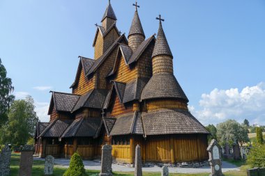 eski heddal kilise Norveç'teki savmak