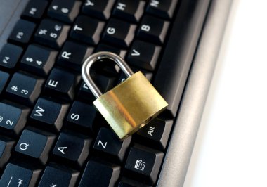 lock on a computer keyboard