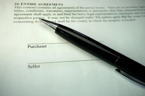 Угода про покупку житлової Ліцензійні Стокові Фото