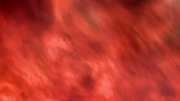 Fogo arbusto ardente com chamas quentes vermelhas — Vídeo de Stock