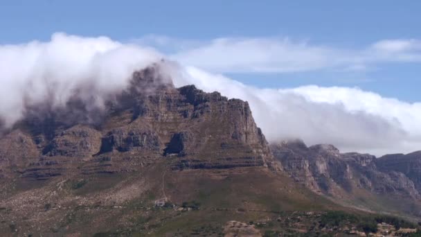 Table mountain, cape town, south africa — Stock Video