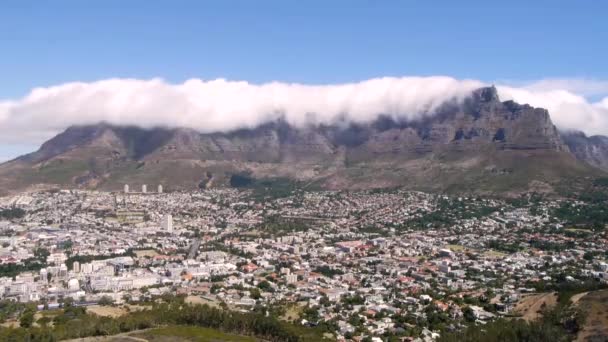 Munte de masă, oraș cape, Africa de Sud — Videoclip de stoc
