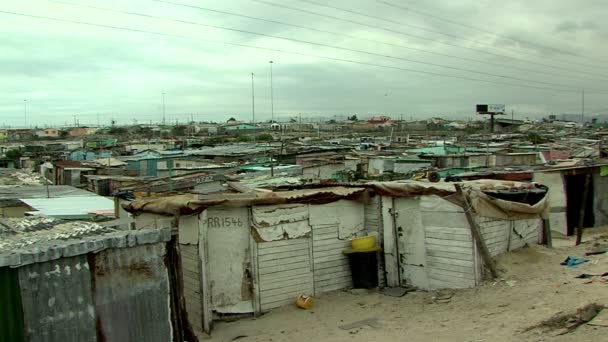 Township in cape town, south africa — Stock Video