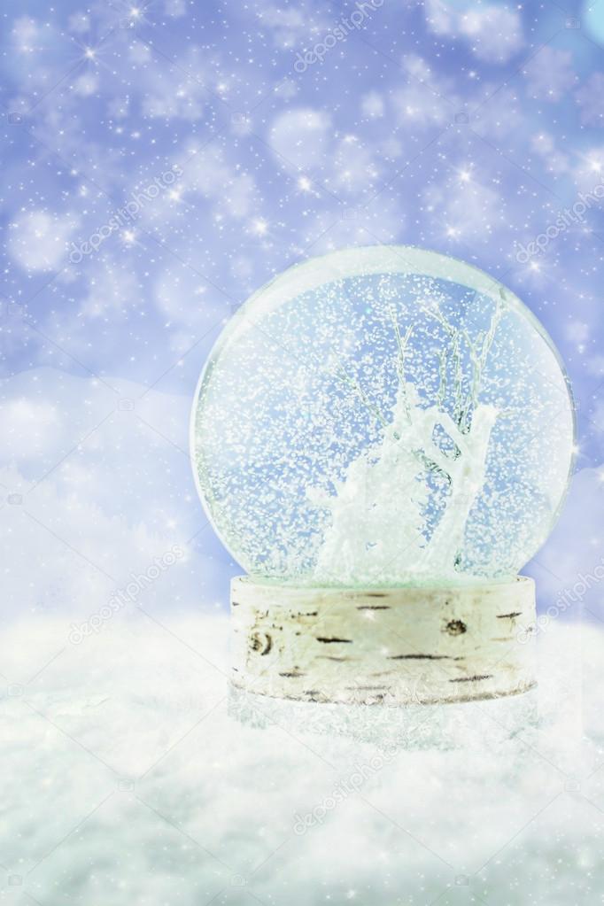 magical snow globe