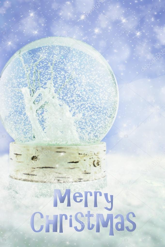 magical snow globe