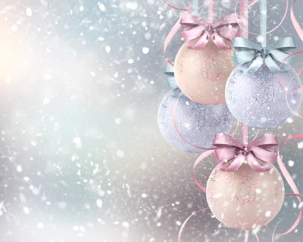 akşam topları ile Noel arka plan