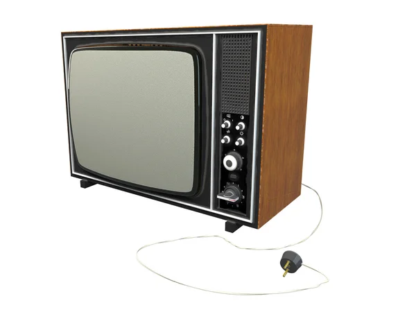 3D rendering old tv — Stock Photo, Image