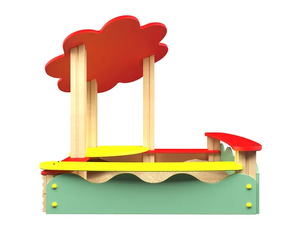 3D rendering sandbox — Stock Photo, Image