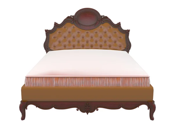 3D rendering of a classic bed — Stock Photo, Image