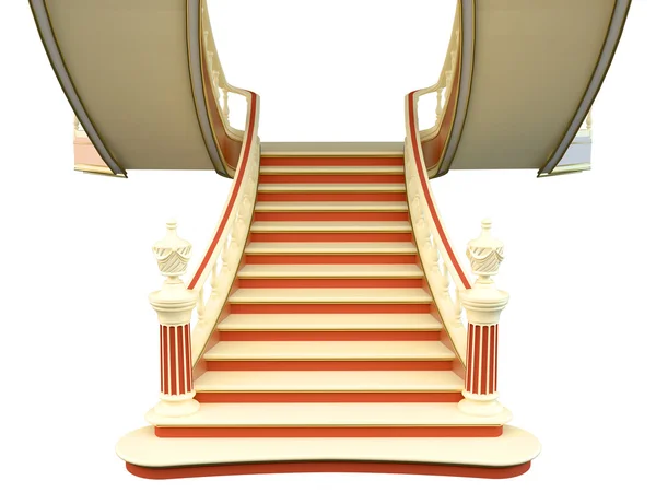 3D vykreslování schody — Stock fotografie