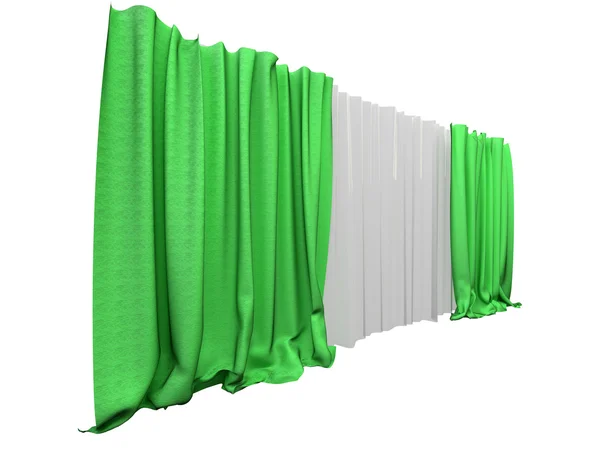 3D-Darstellung eines Vorhangs — Stockfoto