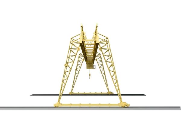 3D renderização de um guindaste de elevação — Fotografia de Stock