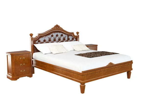3D rendering of a classic bed — Stock Photo, Image