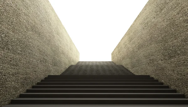 Rendu 3D d'un escalier vide — Photo