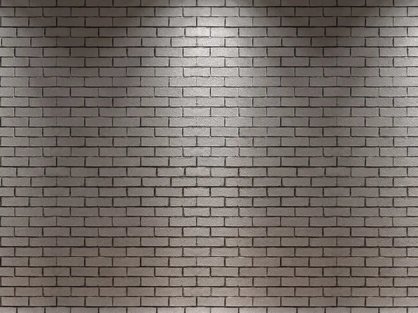 Merender 3D dari dinding bata di galeri — Stok Foto