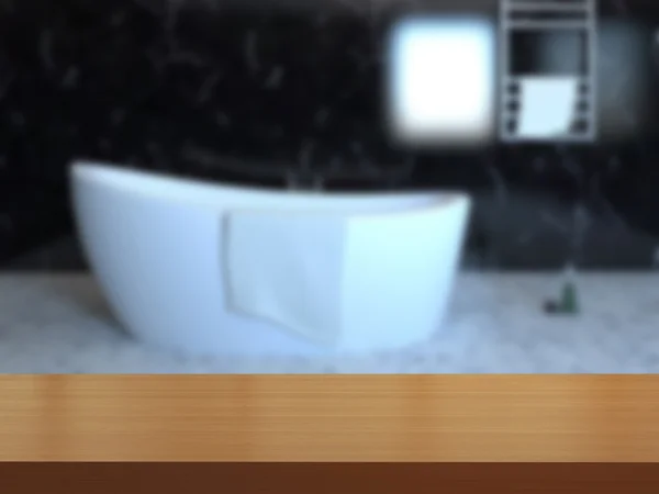 3D-Rendering modernes Badezimmer in einem großen Haus — Stockfoto