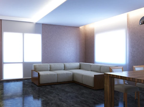 3D-renderização do interior — Fotografia de Stock