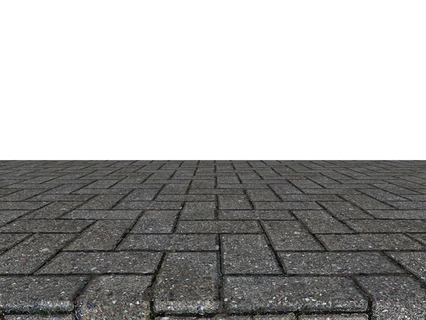 3d rendering pavimentazioni in pietra. Composizione. Fondo isolato — Foto Stock
