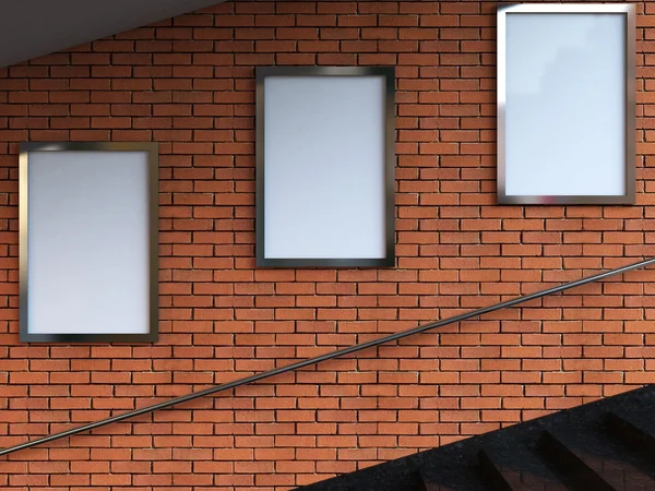 3D-Darstellung leerer Zeichen — Stockfoto