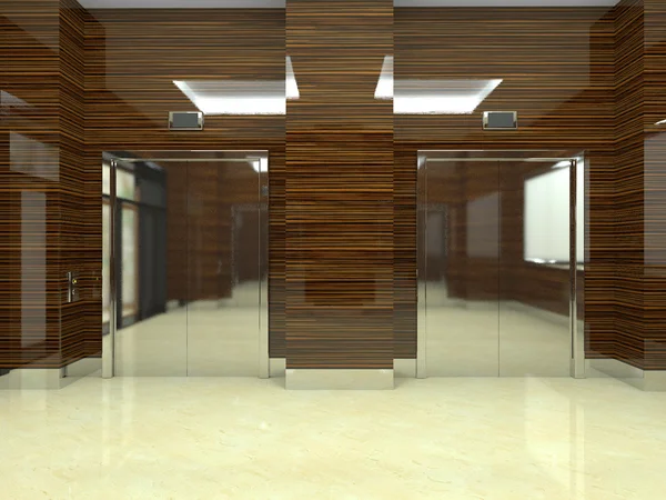 3d rendering of the elevator. Elevator doors — Stock Photo, Image