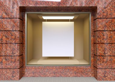 Eski evde alışveriş. 3D render