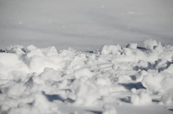 Detailní Sněhová Textura Pozadí — Stock fotografie