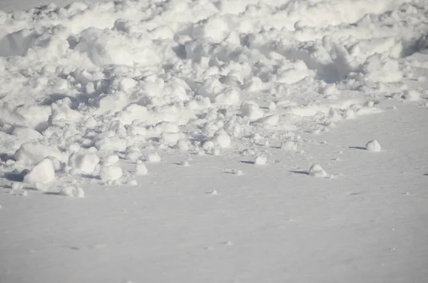 Closeup Fundo Textura Neve — Fotografia de Stock