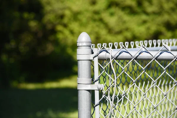 Closeup Chain Link Fence — Stock Photo, Image