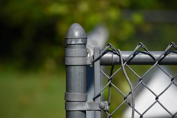 Closeup Chain Link Fence — Stock Photo, Image