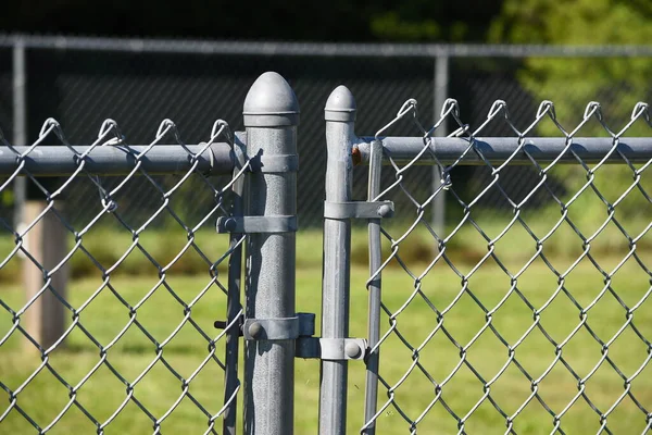 Closeup Chain Link Fence — Stock Photo, Image